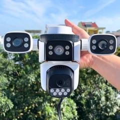 Camera Wifi 4 Mắt 3 Khung Hình Vstarcam CS621SR Phiên Bản Đặc Biệt Cả 3 Mắt Đều Xoay 360 Độ