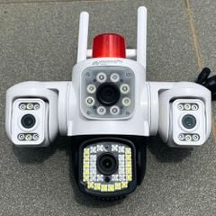 (Mới) Camera Wifi Yoosee 4 Mắt 3 Khung Hình Phiên Bản Đặc Biệt 20MP Cả 3 Mắt Đều Xoay 360 Độ