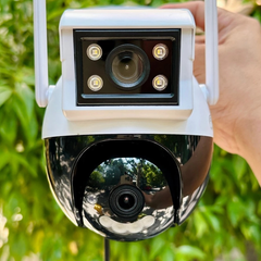 Camera Wifi Yoosee 2 Mắt QPT201 Xoay 360 Độ Quan Sát Ngoài Trời Và Trong Nhà